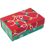 wrapaholic-christmas-collapsible-gift-box-with-magnetic-closure-red-green-christmas-ornaments-design-14x9x4-3-inch-5