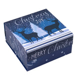 wrapaholic-christmas-collapsible-gift-box-with-magnetic-closure-blue-reindeer-christmas-tree-design-8x8x4-inch-5