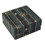 wrapaholic-christmas-collapsible-gift-box-with-magnetic-closure-black-and-gold-stripe-design-8x8x4-inch-5