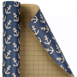 kraft-wrapping-paper-roll-navy-blue-anchor-pattern-30-inches-x-100-feet-3