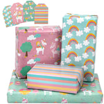 wrapaholic-unicorn-gift-wrapping-paper-sheet-set-4-flat-sheets-4-gift-tags-1