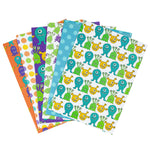 wrapaholic-gift-wrapping-paper-flat-sheet-6-different-cartoon-monster-design-2