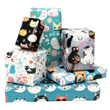 wrapaholic-gift-wrapping-paper-flat-sheet-6-different-cartoon-cat-design-1