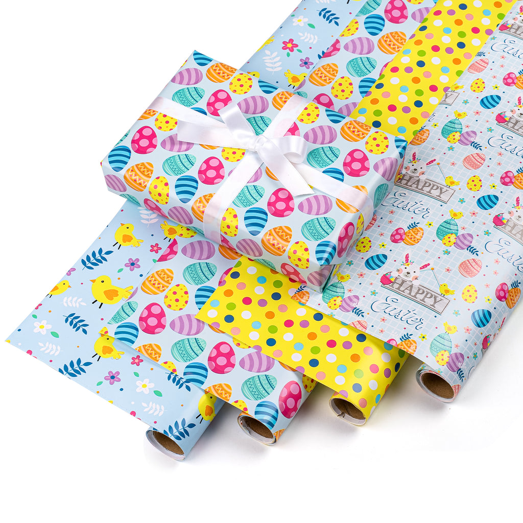 Gift Boxes Reversible Wrapping Paper - 30