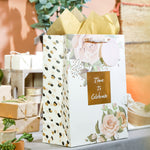 wrapaholic-13-inch-large-pink-gold-gift-bag-with-card-tissue-paper-for-wedding-anniversary-5