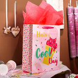 wrapaholic-13-inch-large-gift-bag-with-birthday-card-tissue-paper-pink-icecream-patterns-8