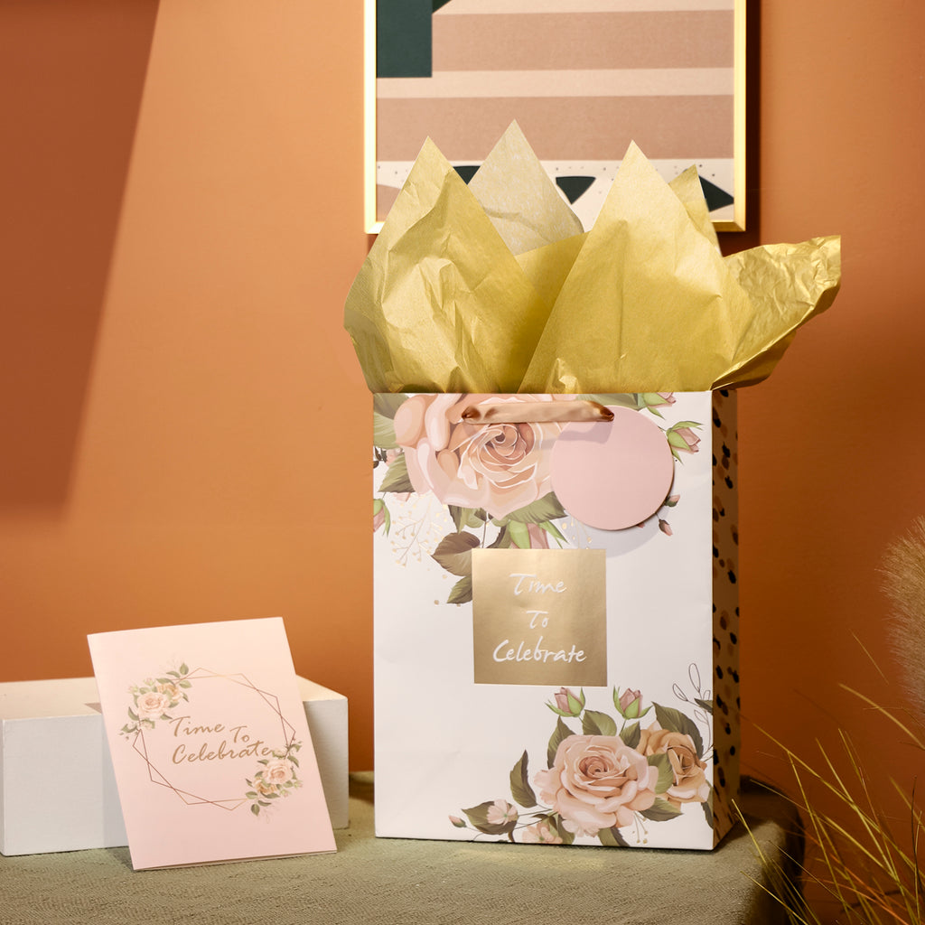 16 inch Extra Large Gift Bag with Gift Card & Tissue Paper for