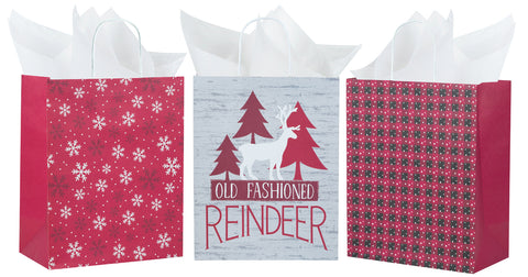 wrapaholic-assort-large-christmas-gift-bags-snowflakes-plaid-pine-trees-3-pack-10x5x13-inch-1