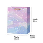 Loveinside-Medium-Size -Coloful-Marble-Pattern-Gift-Bag -7 X 4 X 9