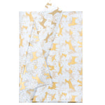 Tissue Paper Christams 24 Sheets Gold Forest