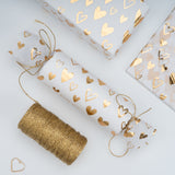 Tissue Paper Christams 25 Sheets Gold Heart