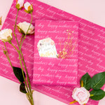 Tissue Paper Christams 24 Sheets Happy Mother's Day Hot Pink