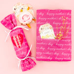 Tissue Paper Christams 24 Sheets Happy Mother's Day Hot Pink