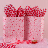 Tissue Paper Christams 24 Sheets Valentine's Red Heart