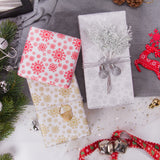 Tissue Paper Christams 60 Sheets Christmas Bundle Silver and Red Snow