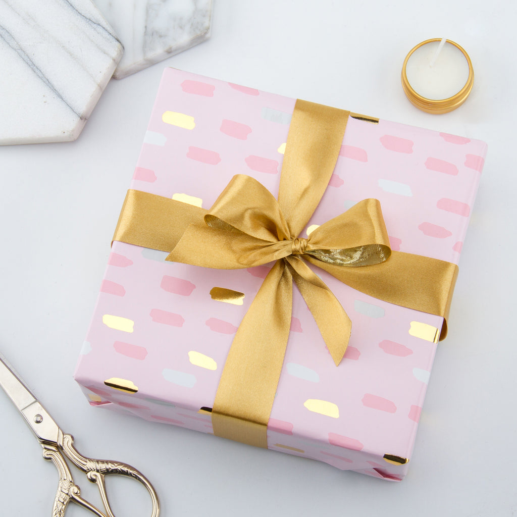Custom Gift Wrapping Paper Sheets for 50th Birthday - Pink and Gold –  WrapaholicGifts