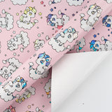Wrapaholic Cute Rainbow Pony Design with Colorful Foil Gift Wrapping Paper Roll