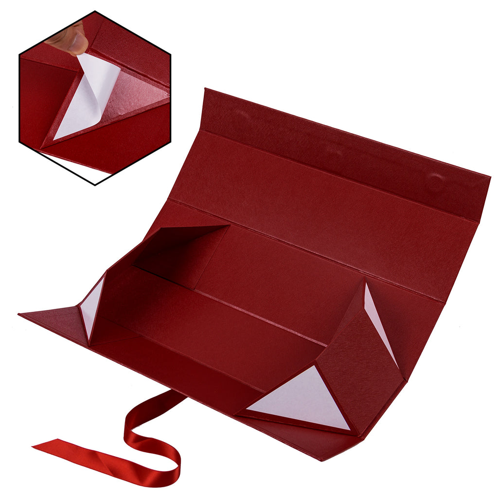 Red Ribbon Rox Design Red Gift Box With Ribbon