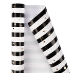 Wrapaholic-3- Different-Black-Gold-Stripe-Design-Wrapping-Paper -Roll-(14.4 sq. ft.TTL.)-4