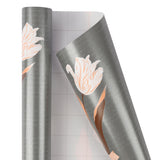Wrapaholic-3- Different-Silver-Floral-Design-Wrapping-Paper Roll- (14.4 sq. ft.TTL.) -4