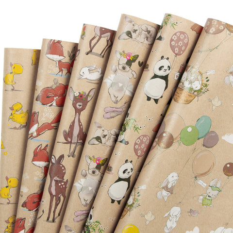 Wrapaholic- Animal-Party -Wrapping Paper Sheet-1