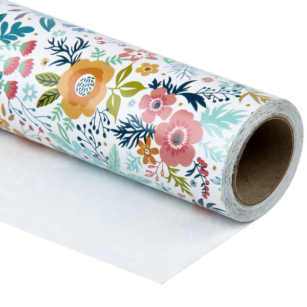 Amazon.com: Aimyoo Kraft Floral Wrapping Paper Bundle, Vintage Spring  Flowers Rose Gift Wrap Paper for Wedding Bridal Shower Birthday, 3 Rolls 17  in x 12 ft per Roll : Health & Household