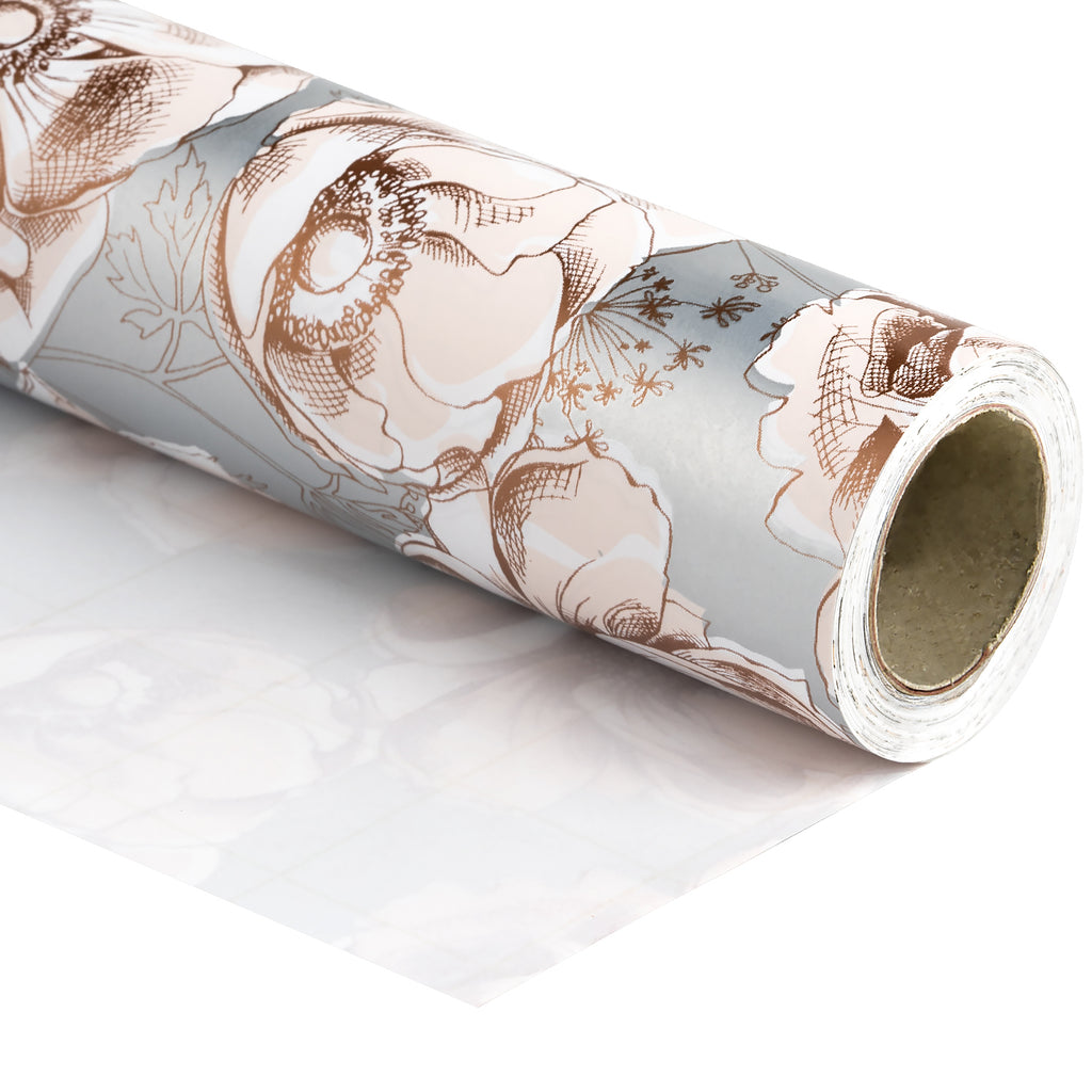 Rose Gold Foil Gift Wrapping Paper Roll, 4 Rolls/Set – WrapaholicGifts