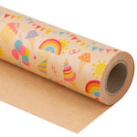 Wrapaholic-Birthday-Design-Brown- Kraft-Gift-Wrapping-Paper-2