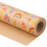 Wrapaholic-Birthday-Design-Brown- Kraft-Gift-Wrapping-Paper-2