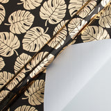 Wrapaholic- Black-and- Gold-Foil- Tropical-Palm- Leaves-Gift- Wrapping- Paper-Roll-2