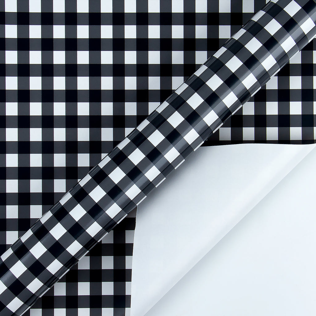 Wrapaholic Black and White Plaid Design Gift Wrapping Paper Roll –  WrapaholicGifts