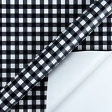 Wrapaholic- Black-and-White-Plaid- Design-Gift -Wrapping -Paper-Roll-2