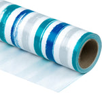 Wrapaholic-Blue-Navy-and-Grey-Lines-Print- Gift-Wrapping-Paper-Roll-1