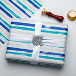 Wrapaholic-Blue-Navy-and-Grey-Lines-Print- Gift-Wrapping-Paper-Roll-4
