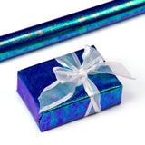 Wrapaholic-Blue-Paper-with -Rainbow-Shiny -Gift-Wrapping-Paper-Roll-1