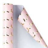 Wrapaholic-Chic-Classic Pink-and-Gold -Design-Gift -Wrapping-Paper-Roll-2