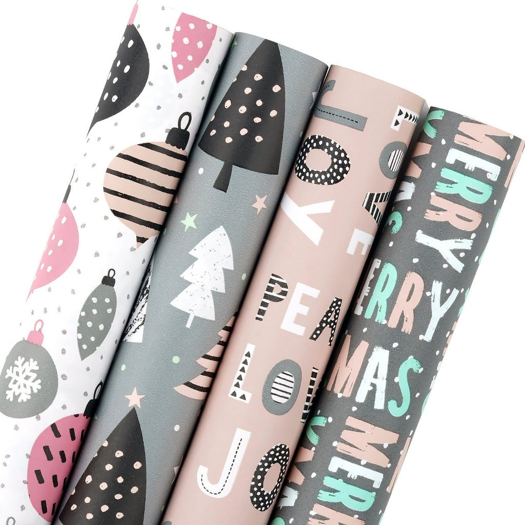 American Greetings Christmas Wrapping Paper Ensemble with Gift