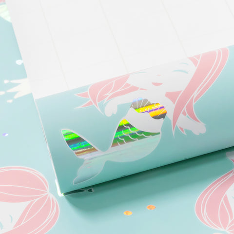Wrapaholic-Cute- Mermaid-Design-Gift-Wrapping-Paper-Roll-1