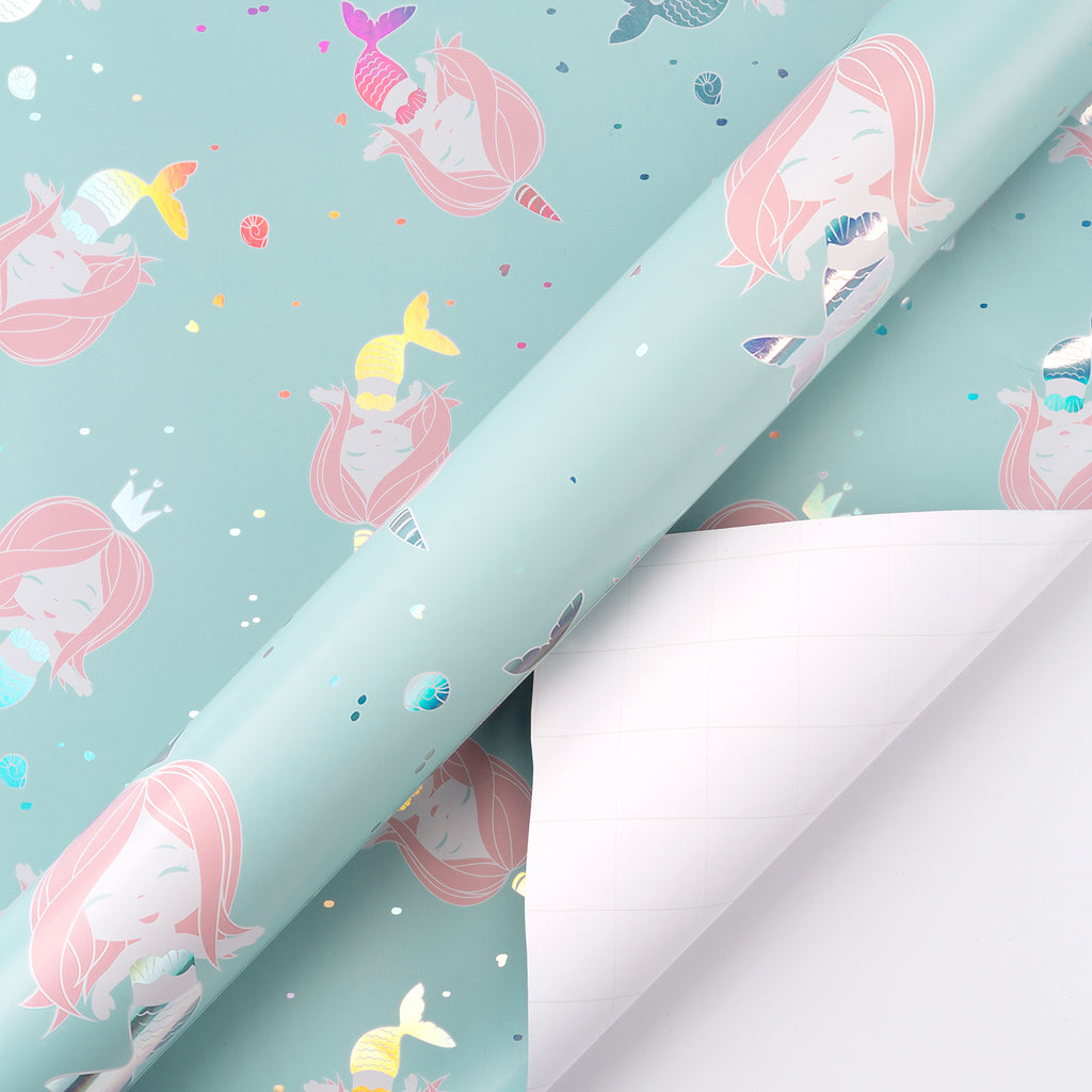 Wrapaholic Silver Pearlized Gift Wrapping Paper Roll-Vintage