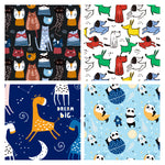Wrapaholic-Cute Animal-Design -Gift-Wrapping-Paper-Roll-4 Rolls-2