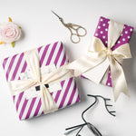 Wrapaholic- Dark-Purple- and-Stripes-Design-Reversible-Gift- Wrapping- Paper-4
