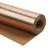 Wrapaholic-Embossing-Wrapping-Paper-Roll- Lychee-Leather Grain-Rosegold-1