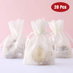 Wrapaholic-Feather-Lace-Drawstring-Gift-Bag-4x5.5 inch-3
