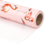 Wrapaholic-Flamingo-Design-with-Cut -Lines-Gift-Wrapping-Paper-Roll-1
