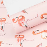 Wrapaholic-Flamingo-Design-with-Cut -Lines-Gift-Wrapping-Paper-Roll-2