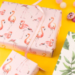Wrapaholic-Flamingo-Design-with-Cut -Lines-Gift-Wrapping-Paper-Roll-5