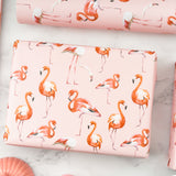 Wrapaholic-Flamingo-Design-with-Cut -Lines-Gift-Wrapping-Paper-Roll-6