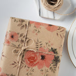 Wrapaholic-Floral-Patten-Kraft-Wrapping-paper-Roll-5