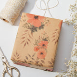 Wrapaholic-Floral-Patten-Kraft-Wrapping-paper-Roll-6