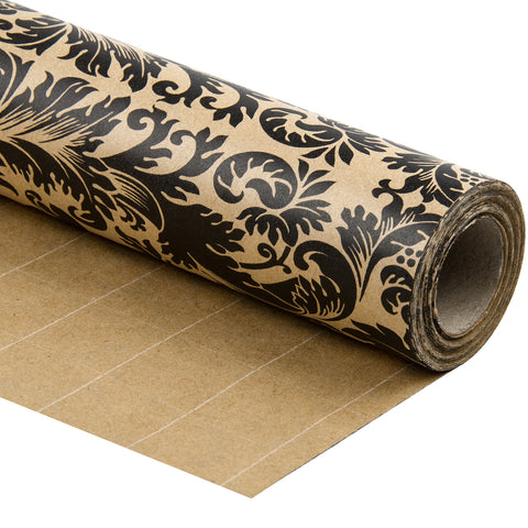 Wrapaholic-Flourish-Design-Kraft-Wrapping-Paper-1